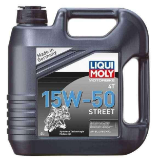 LIQUI MOLY Motorbike 4T 15W50 Street, polosyntetický motorový olej 4 l