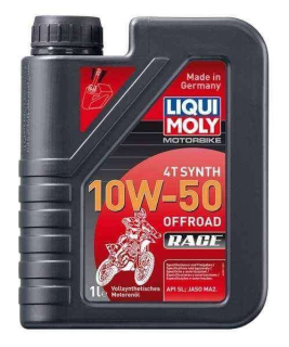 LIQUI MOLY Motorbike 4T Synth 10W50 Offroad Race, plně syntetický motorový olej 1 l