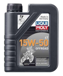 LIQUI MOLY Motorbike 4T 15W50 Offroad, plně syntetický motorový olej 1 l